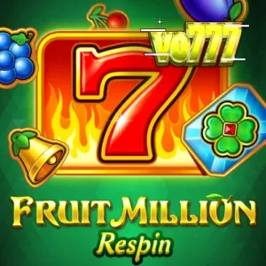 Tampilan visual slot Fruit Million Respin dengan simbol buah klasik